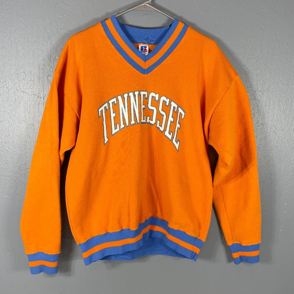 Vintage Russell Athletic TENNESSEE Volunteers Mens L Long Sleeve Sweatshirt